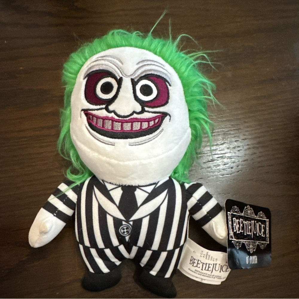 NEW Beetlejuice 8in Plush Stuffed Animal Horror Halloween
